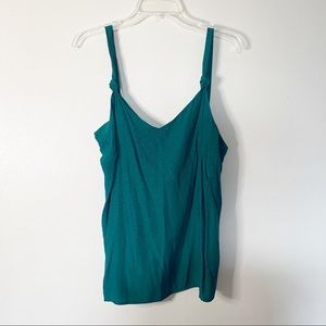 Old Navy Emerald Green Textured Cami (Large)